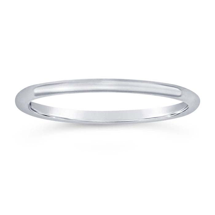 Sterling Silver 1mm Round Wire Stackable Ring