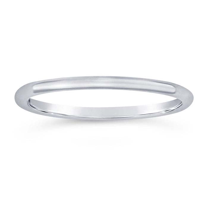Sterling Silver 1mm Round Wire Stackable Ring