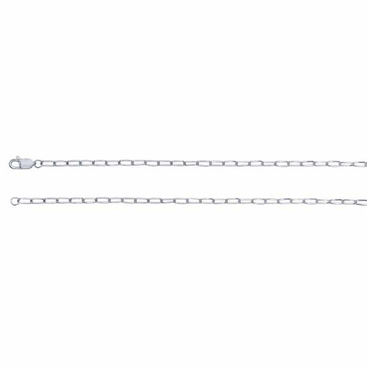 Sterling Silver 2,6 mm Oval Kabelkedja