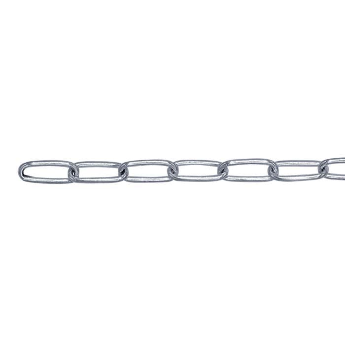 Sterling Silver Elongated Oval Cable Chain