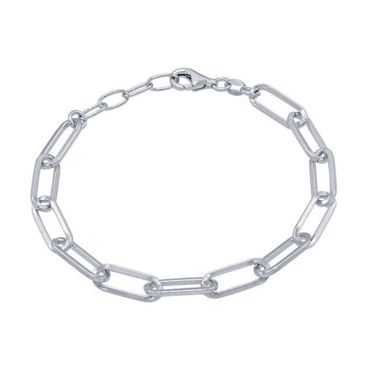 Sterling Silber Gezogenes Kabelkettenarmband