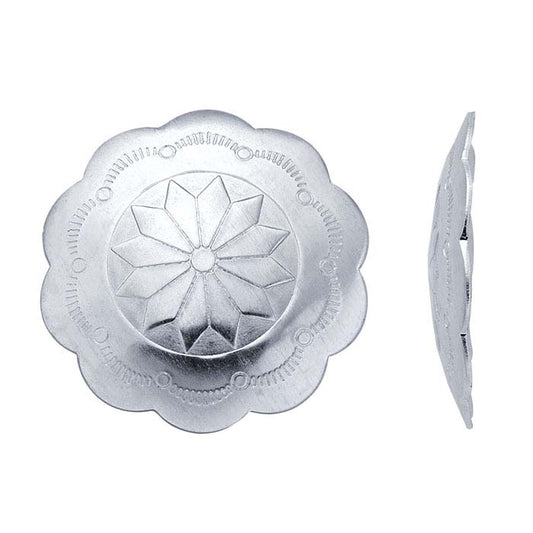 Sterling Silver Round Concho