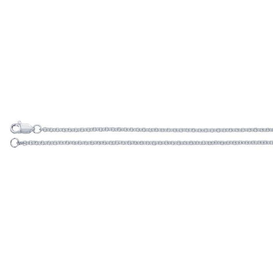Argentium® Silver Round Cable Chain