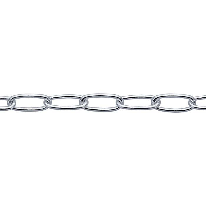 Sterling Silver Oval Cable Chain