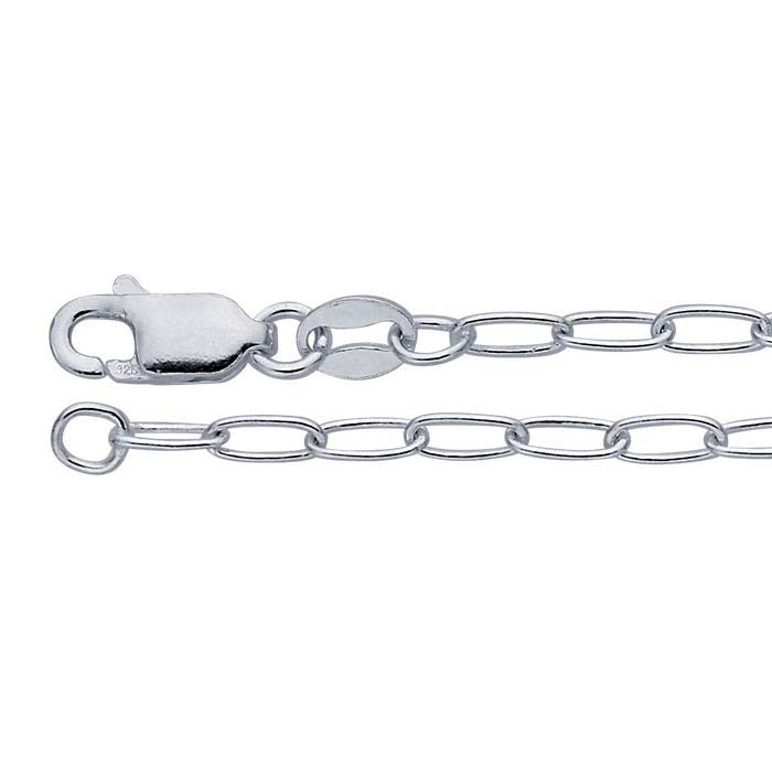 Sterling Silver Oval Cable Chain
