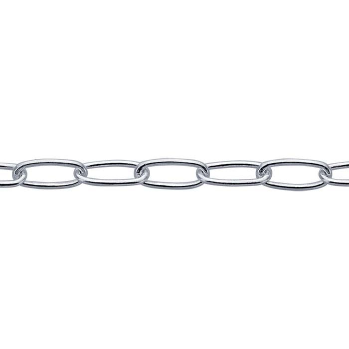 Sterling Silver Oval Cable Chain