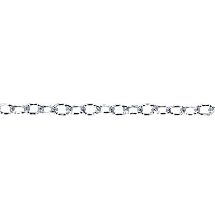 Sterling Silver 1mm Cable Chain, Adjustable