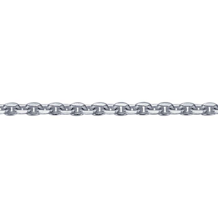 Sterling Silver 1.6mm Diamond-Cut Oval Cable Chain