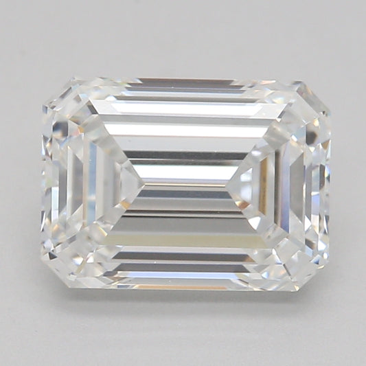 Lab-Grown Diamond 1.63ct, Emerald, F, VVS2