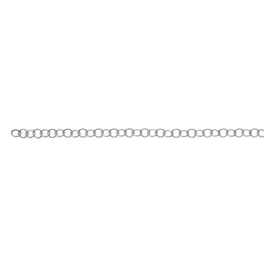 Sterling Silver 3.2mm Pattern Oval Cable Chain