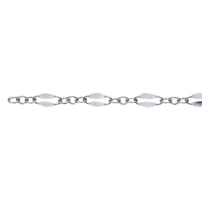 Sterling Silver 2.3mm Dapped Cable Chain, By the Foot