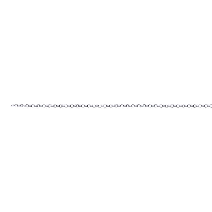 Sterling Silver 1.1mm Flat Round Rolo Chain, By the Foot