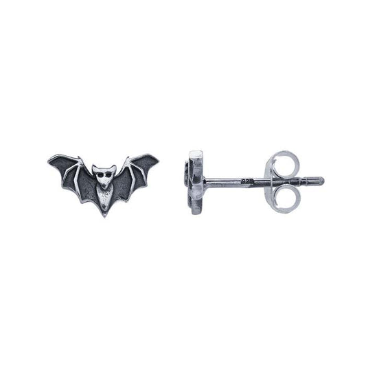 Sterling Silver Bat Post Earrings