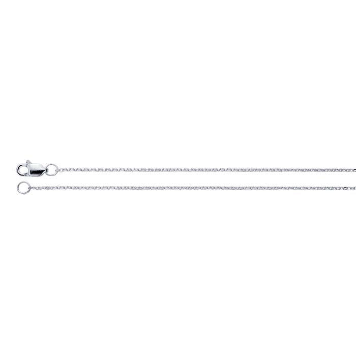 Sterling Silver Diamond-Cut Cable Chain