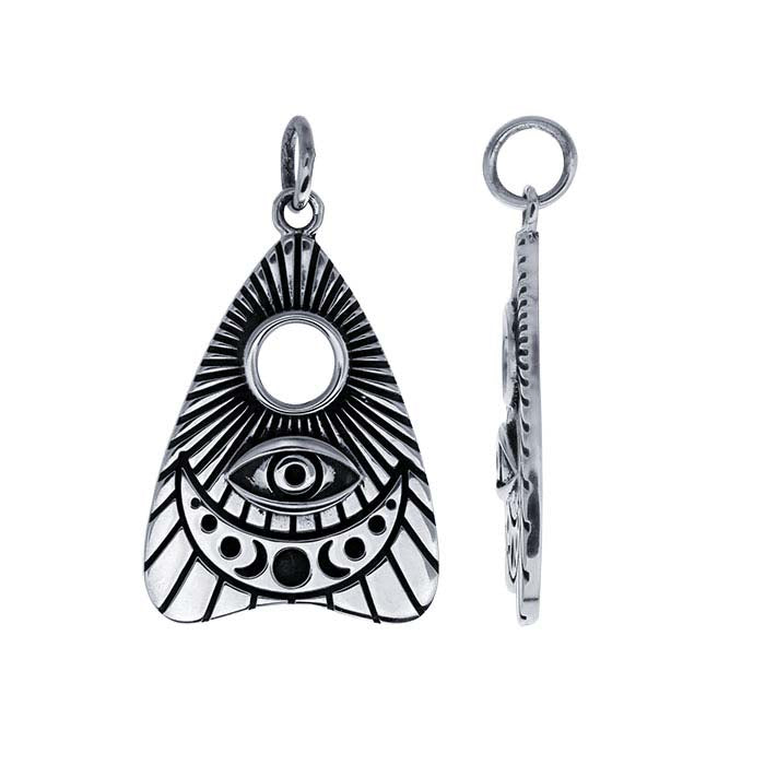 Sterling Silver Ouija Planchette Pendant