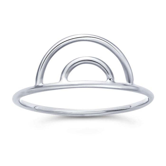 Sterling Silver Double Arch Ring