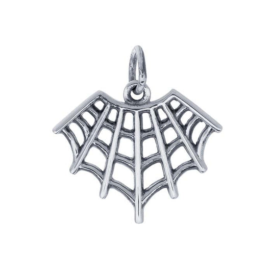 Anhänger „Spinnnetz“ aus Sterlingsilber