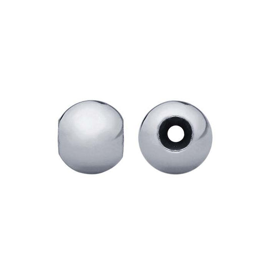 Sterling Silver 8mm Round "Smart" Beads with Silicone Insert
