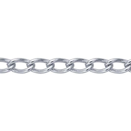 Argentium® Silber 3mm Panzerkette, Meterware