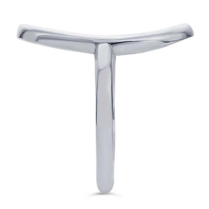 Sterling Silver Organic Oval Ring