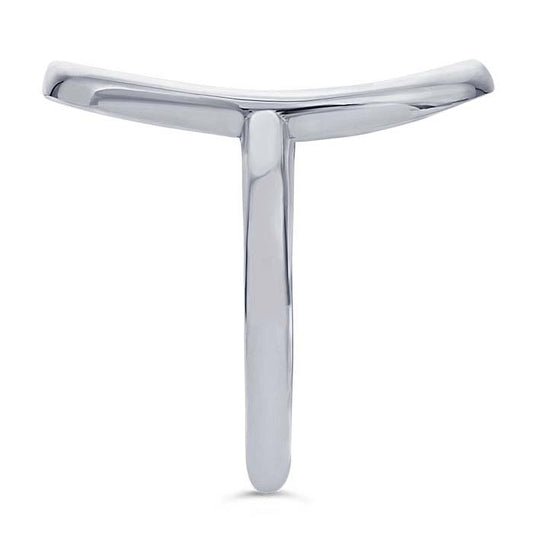 Sterling Silver Organic Oval Ring