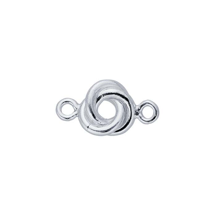 Sterling Silver Love Knot Link Component