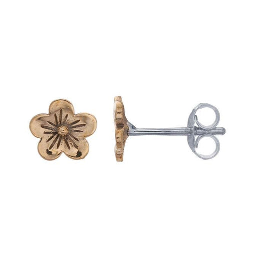 Bronze Cherry Blossom Post Earrings