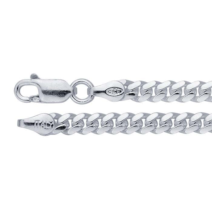 Sterling Silver Diamond-Cut Curb Chain