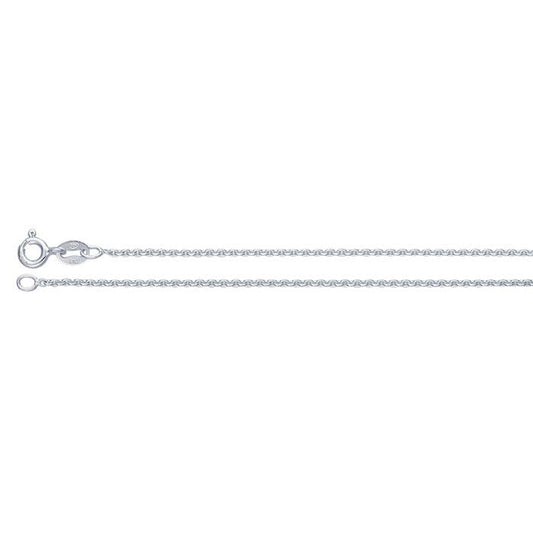 Sterling Silver 1.4mm Round Cable Chain