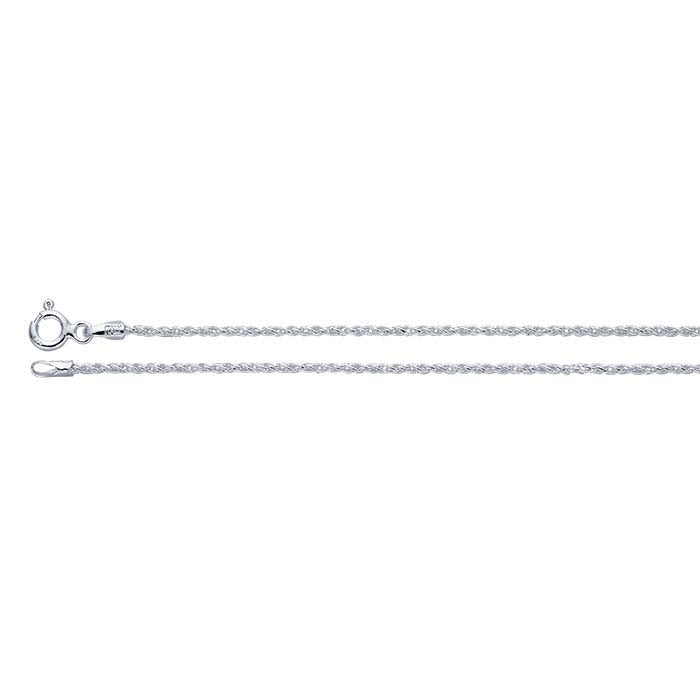 Sterling Silver Reverse Rope Chain