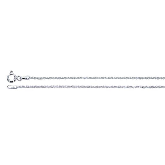 Sterling Silver Reverse Rope Chain
