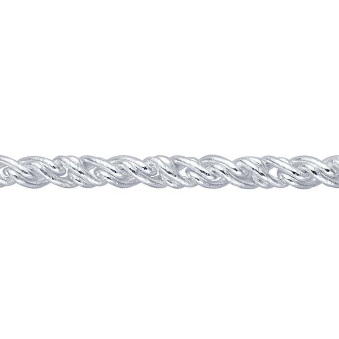 Sterling Silver Reverse Rope Chain