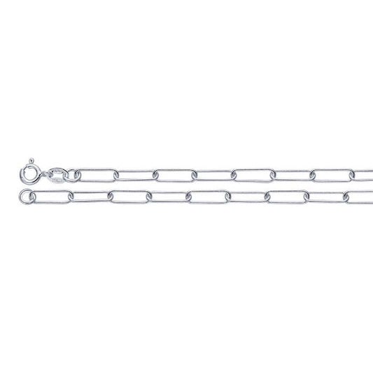 Sterling Silver 3,5 mm Oval Kabelkedja