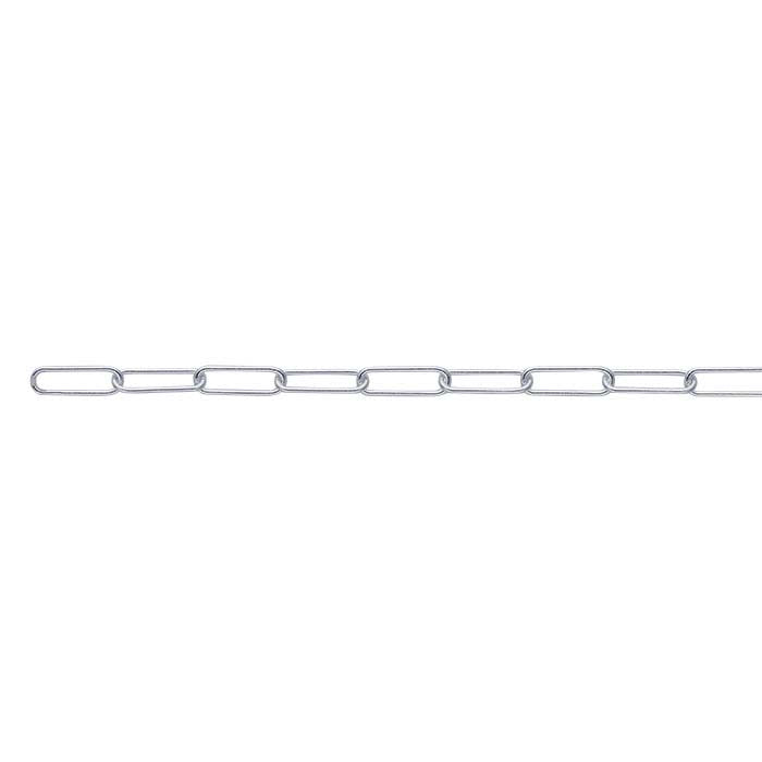 Sterling Silver Elongated Oval Cable Chain