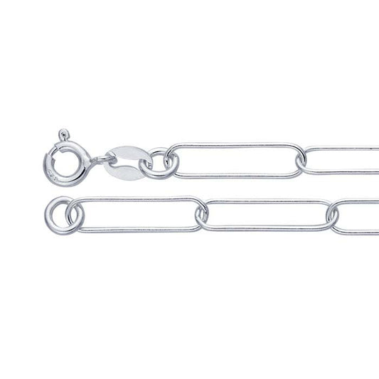 Sterling Silver 3,9 mm Kabelkedja