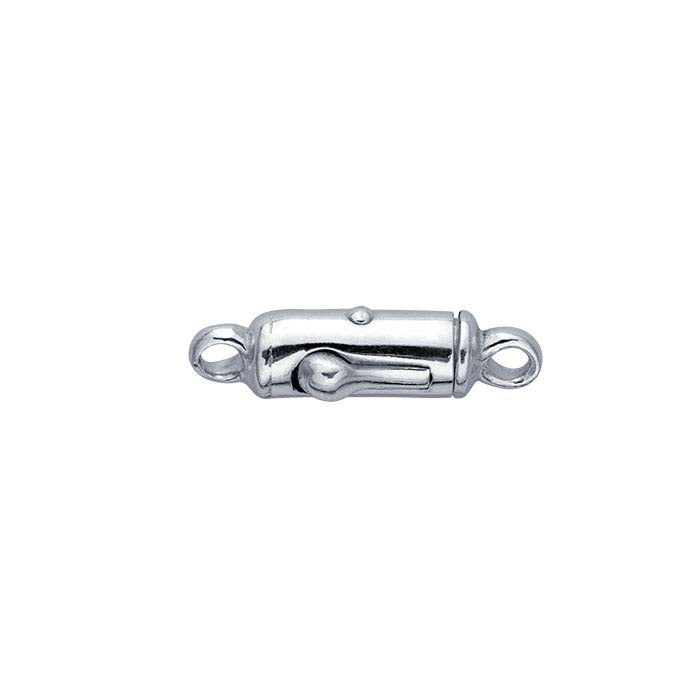 Chiusura a sgancio rapido in argento sterling 20,6 x 5,3 mm