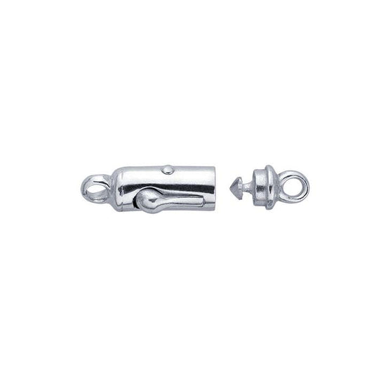 Chiusura a sgancio rapido in argento sterling 20,6 x 5,3 mm