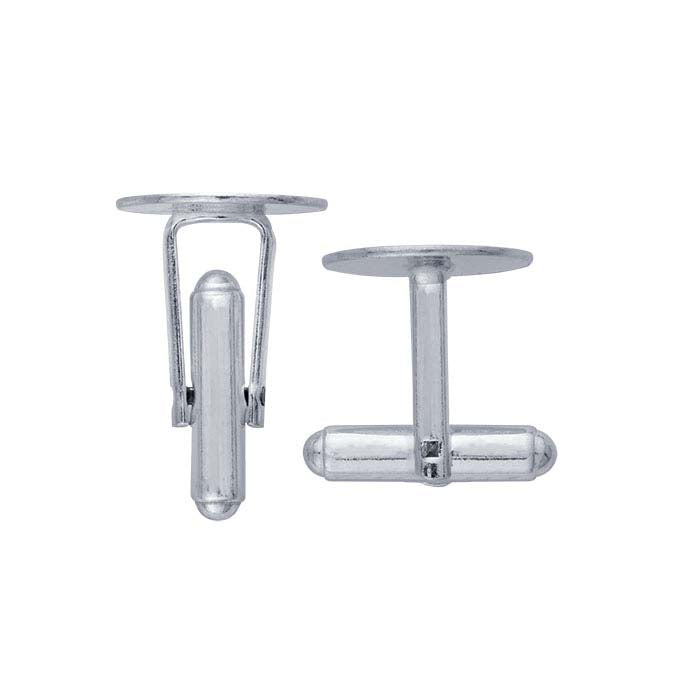 Sterling Silver Hinged One-Piece Cuff Link