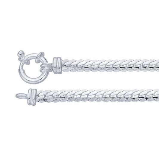 Sterling Silver Double Curb Chain