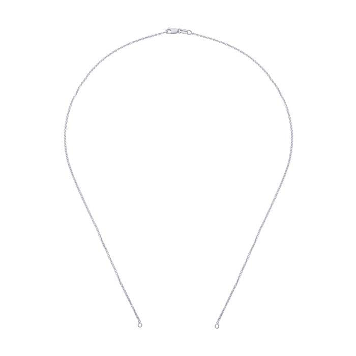 Sterling Silver 1.3mm Oval Cable Chain Necklace Component