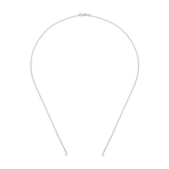 Sterling Silver 1.3mm Oval Cable Chain Necklace Component