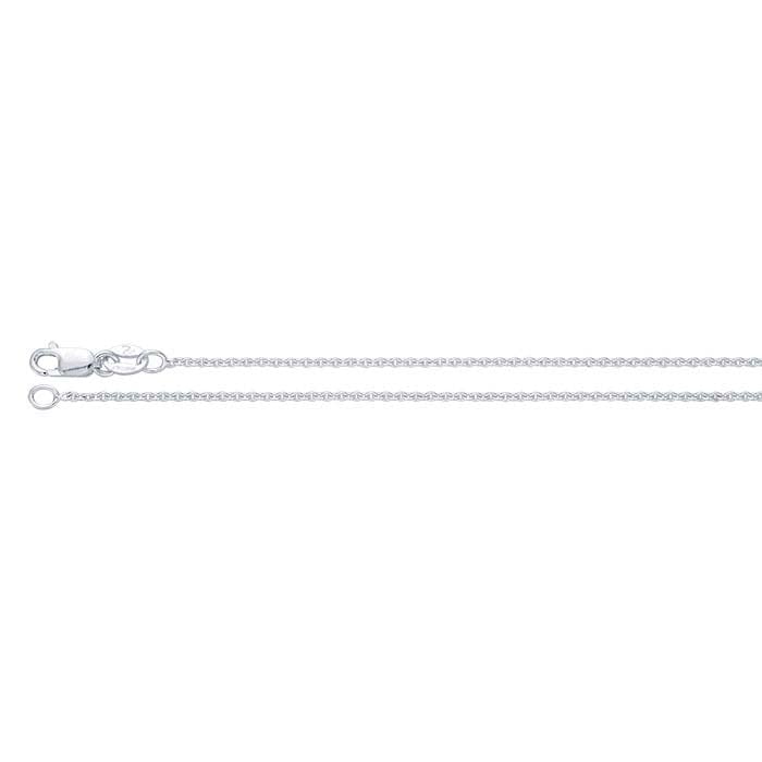 Sterling Silver 1.3mm Oval Cable Chain Necklace Component