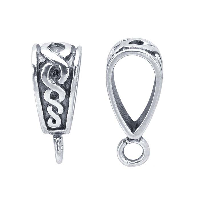 Sterling Silver Bail with Ring