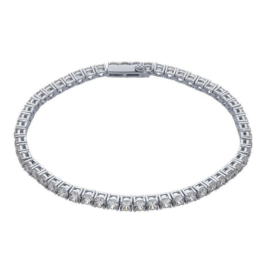 Sterling Silver CZ-Set Tennis Bracelet