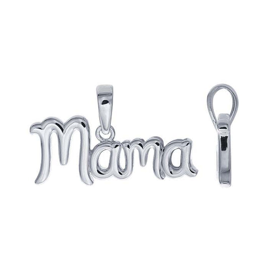 Sterling Silver "Mama" Pendant