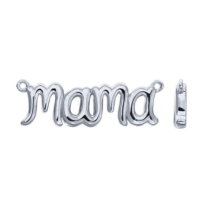 Sterling Silver "Mama" Festoon Pendant