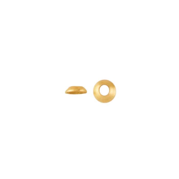 14K Yellow Gold Bead Cap