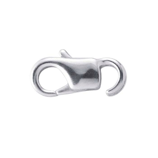 Chiusura a moschettone EZ in ottone 11,3 x 5,9 mm con anello aperto