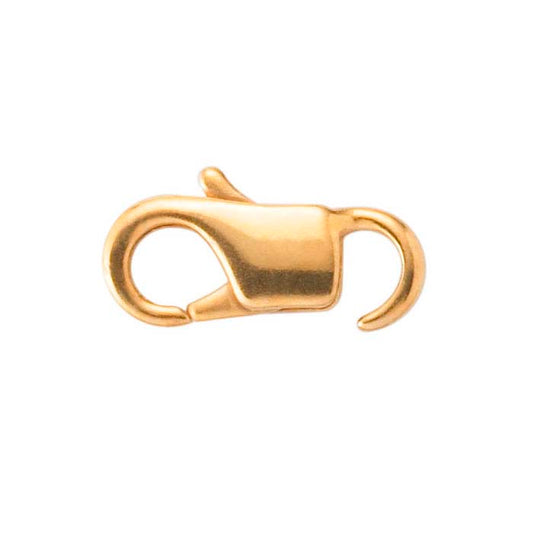 Chiusura a moschettone EZ in ottone 11,3 x 5,8 mm con anello aperto