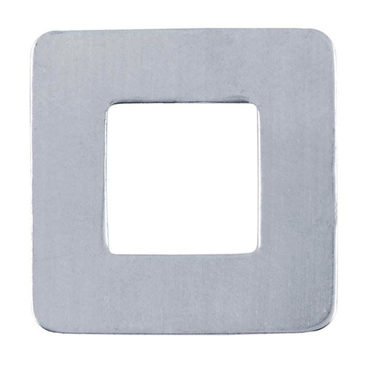 Sterling Silver 19mm Square Stamping, 0.81mm